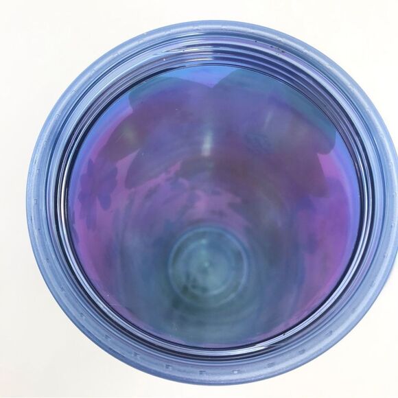 Starbucks Spring 2024 Yellow Blue Dichroic Magnolias 24 Oz Venti Plastic Tumbler - Picture 12 of 13